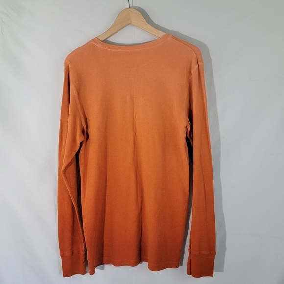 Bee Easy "Rodeo Houston" Orange Ombre Crewneck Long Sleeve Knit Sweatshirt XL - Picture 6 of 9